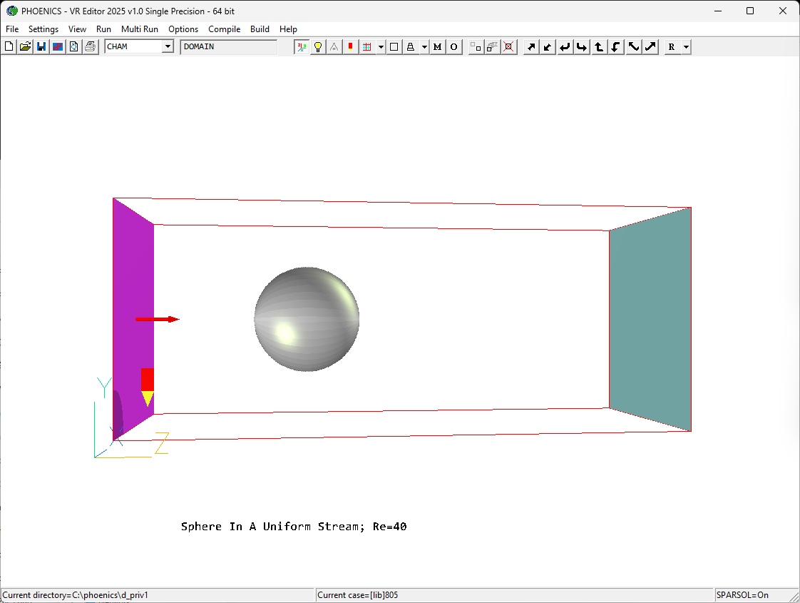 Case 805: Flow around a sphere