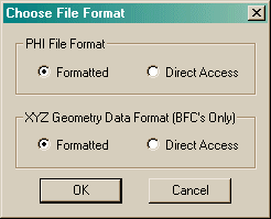 Image: CHOOSE FILE FORMAT