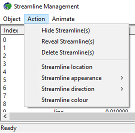 Image: Streamline Management Panel - Action Menu