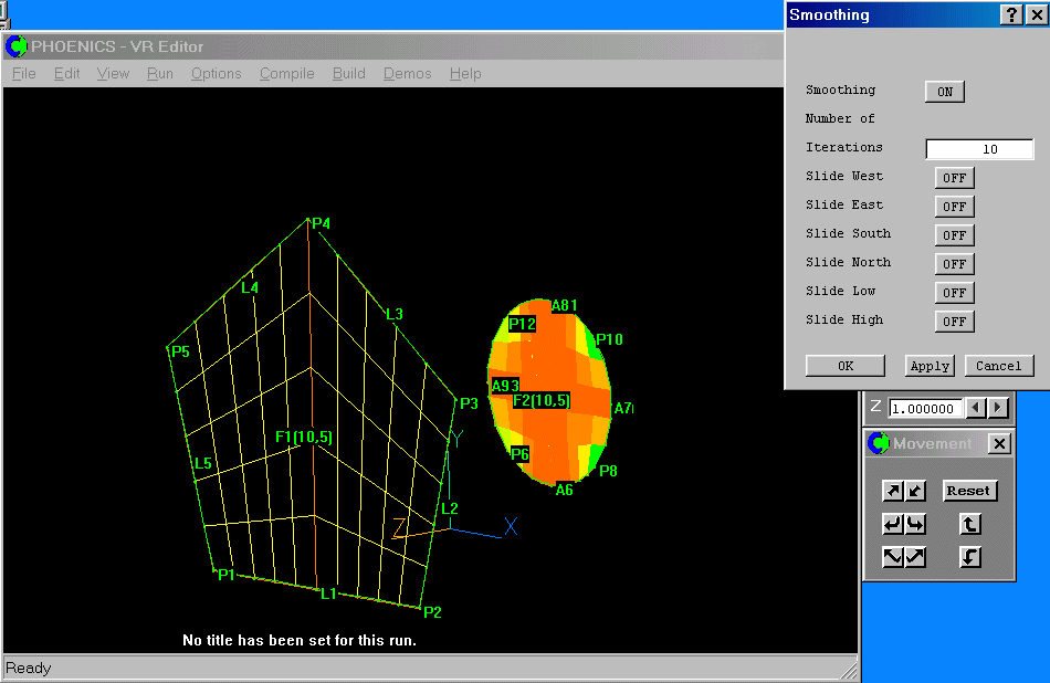 The smoothed grid